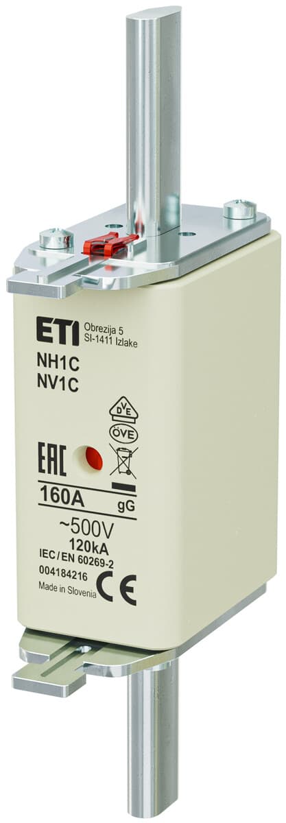 Sikringsindsats - NH1C gG 160A/500V - langsom