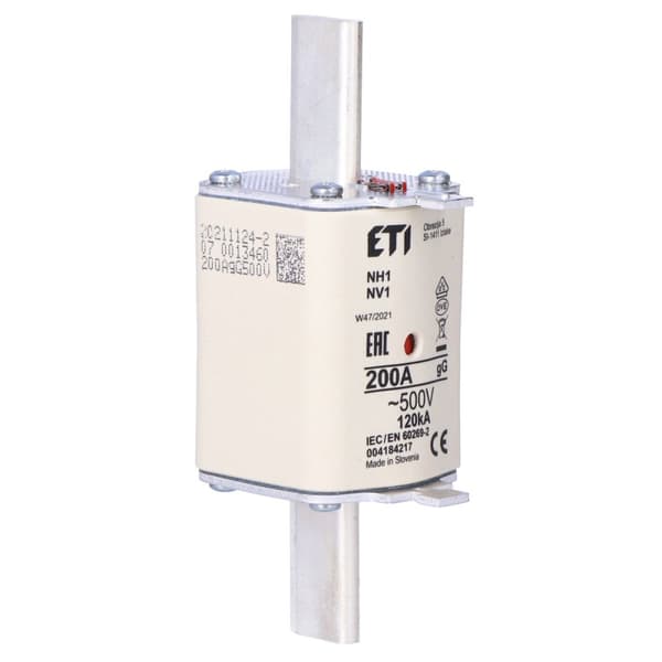 Sikringsindsats - NH1 gG 200A/500V - langsom