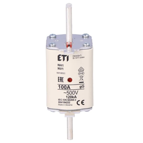 Säkringskoppling - NH1 gG 100A/500V - trög