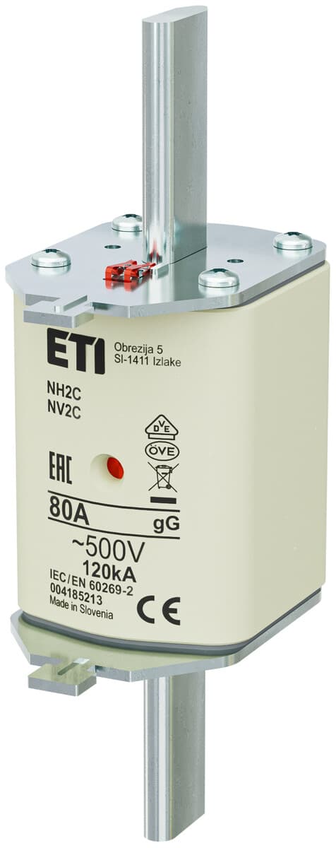 Säkringskoppling - NH2C gG 80A/500V - trög