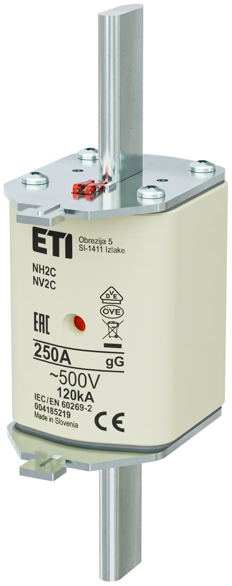 Sikringsindsats - NH2C gG 250A/500V - langsom