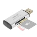 Miniatyrbild 2 av 4: SD- och Micro-SD-kortläsare USB-överföringshastighet 5 Gbps U3062 LinQ Grå