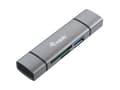 Miniatyrbild 2 av 6: Utrusta kortläsare USB 3.0 HUB OTG SB-C & USB-A SD/MicroSD