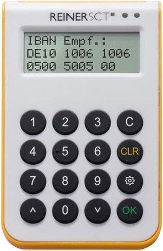 ReinerSCT cyberJack one - SmartCard-læser - USB 2.0, Bluetooth 4.0 LE - hvid, gul