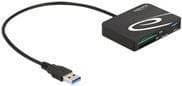 Delock - Kortläsare (SD, microSD, XQD 2.0) - USB 3.2 Gen 1 (91756)