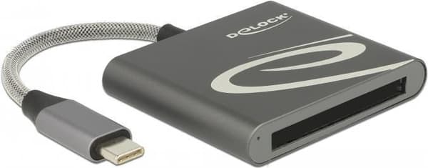DeLOCK USB Type-C kortlæser til CFast 2.0 hukommelseskort - kortadapter (CFast Card Type I, CFast Card Type II) - USB-C (91745)