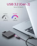 Miniatyrbild 7 av 10: Kortläsare, CF Express 2.0 Typ-B, USB 3.2 (Gen 2), aluminium, status LED, svart (IB-CR404-C31)