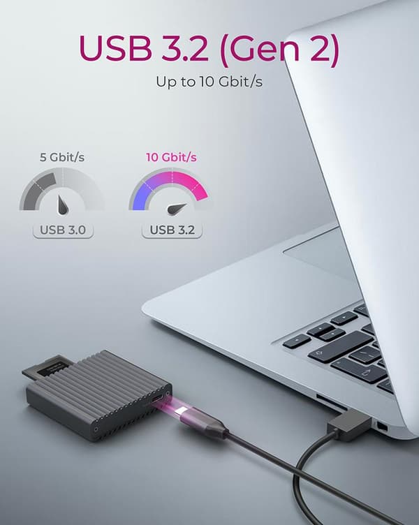 Kortläsare, CF Express 2.0 Typ-B, USB 3.2 (Gen 2), aluminium, status LED, svart (IB-CR404-C31)