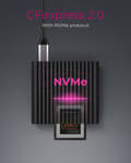 Miniatyrbild 8 av 10: Kortläsare, CF Express 2.0 Typ-B, USB 3.2 (Gen 2), aluminium, status LED, svart (IB-CR404-C31)