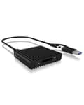 Miniatyrbild 1 av 10: Kortläsare, CF Express 2.0 Typ-B, USB 3.2 (Gen 2), aluminium, status LED, svart (IB-CR404-C31)