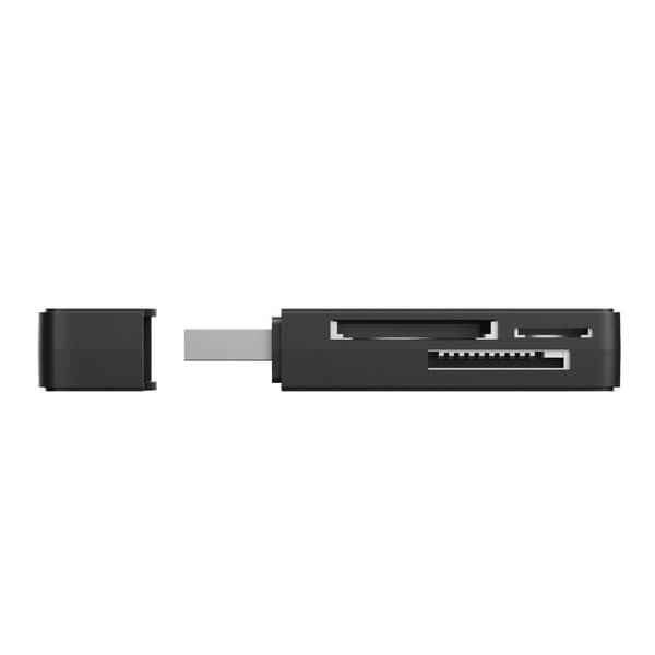 Trust Nanga - USB 3.0 (3.1 Gen 1) Type-A -muistikortinlukija - musta