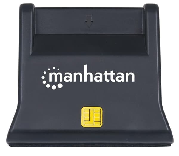 Manhattan 102025 smartkortläsare Indoor Black USB 2.0