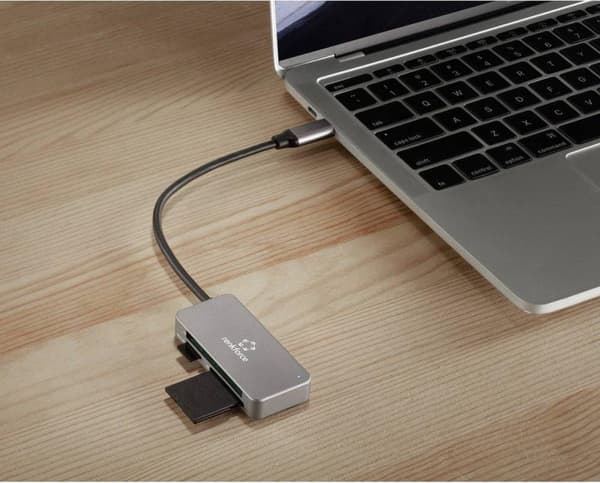 Renkforce RF-PCR-210 Extern minneskortläsare USB-C® 5Gbps Silver