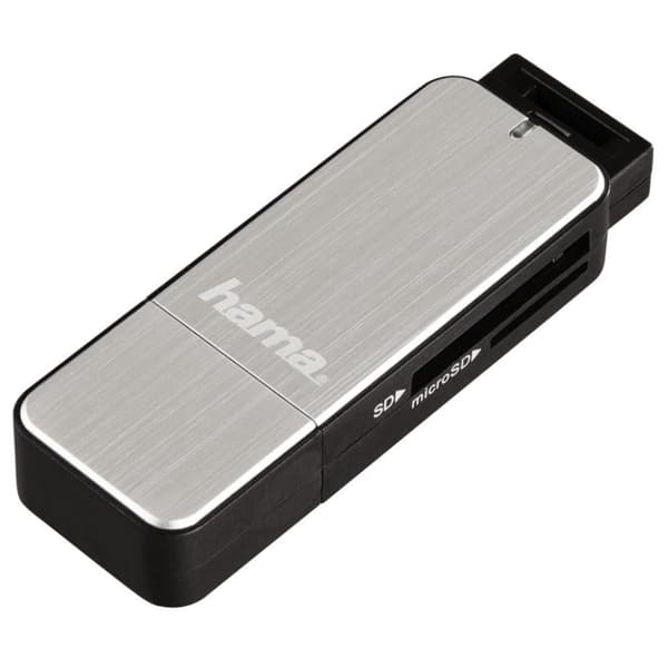 Hama USB 3.0 kortlæser SD/Micro SD Sølv