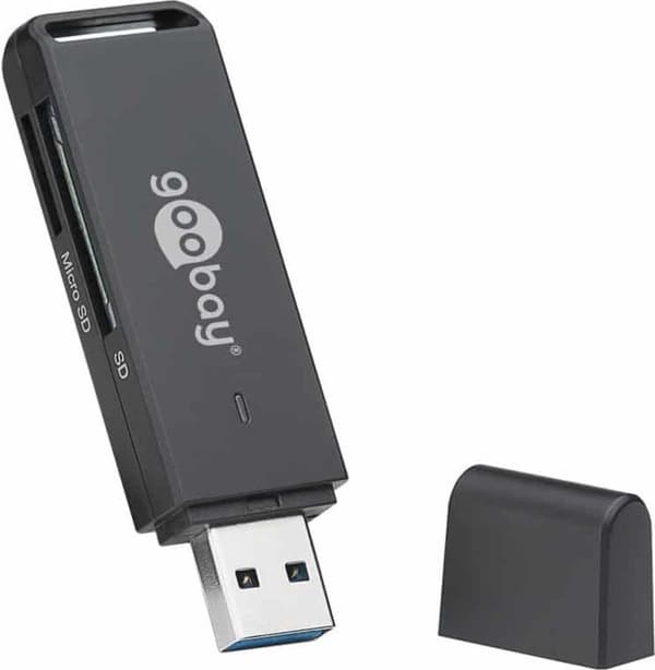 Wentronic 58260 kortlæser USB 3.2 Gen 1 (3.1 Gen 1) Indbygget sort (58260)