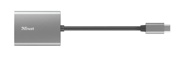Trust 24136 kortläsare USB 3.2 Gen 1 (3.1 Gen 1) Typ-C Aluminium (24136)