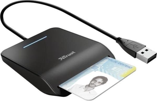 Trust Primo Smart Card Reader Indendørs USB CardBus+USB 2.0 Sort (23890)