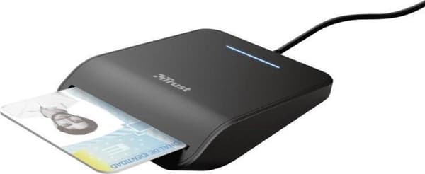 Trust Primo Smart Card Reader Indendørs USB CardBus+USB 2.0 Sort (23890)