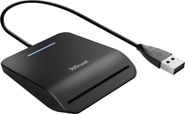 Trust Primo Smart Card Reader Indendørs USB CardBus+USB 2.0 Sort (23890) Sort