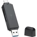 Miniatyrbild 1 av 6: Wentronic 58261 - MicroSD (TransFlash) - MicroSDHC - MicroSDXC - SD - SDHC - SDXC - Svart - 5000 Mbit/s - USB 3.2 Gen 1 (3.1 Gen 1) Typ-A/Typ-C - CE -