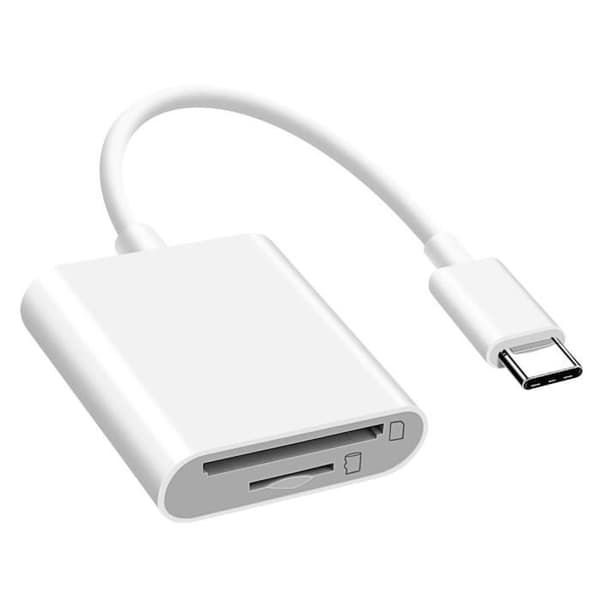 Korthållare - AVIZAR - Universell USB-C - Dubbel plats - 5Gbps - Kompatibel med micro SD och SD
