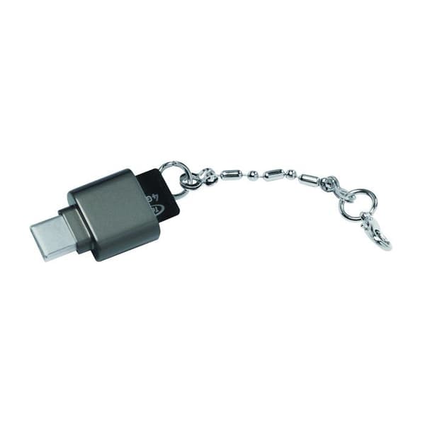 USB 2.0 kortläsare - LOGILINK - Nyckelring - Svart - MicroSD - USB-C - 2 TB