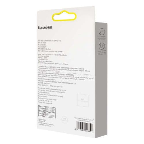 Baseus Card Reader Lite Series SD / TF to USB-A, Gray (WKQX060013)