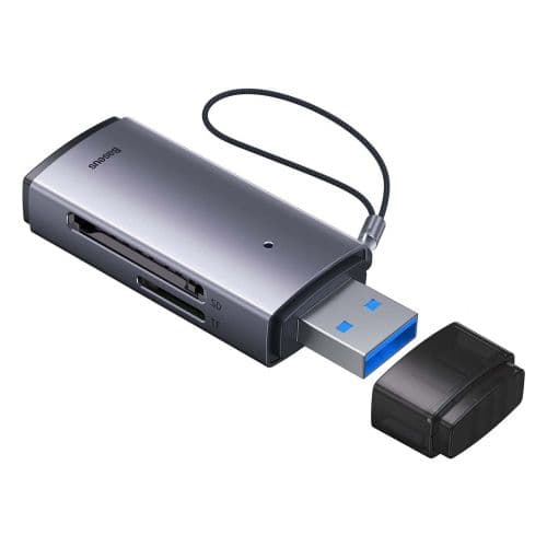 Baseus Card Reader Lite Series SD / TF to USB-A, Gray (WKQX060013)