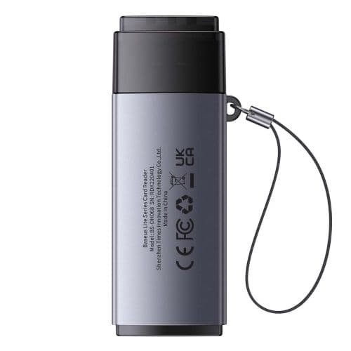 Baseus Card Reader Lite Series SD / TF to USB-A, Gray (WKQX060013)