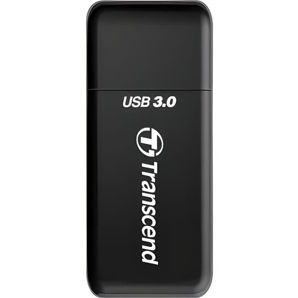TRANSCEND SD/MicroSD-kortläsare - USB 3.0 - Svart