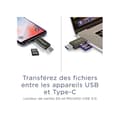Miniatyrbild 3 av 3: INTEGRAL minneskortläsare - Kompatibel med MicroSD, SD - USB-C och USB 3.0 - 180MB/s läsning