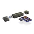 Miniatyrbild 1 av 3: INTEGRAL minneskortläsare - Kompatibel med MicroSD, SD - USB-C och USB 3.0 - 180MB/s läsning