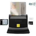 Miniatyrbild 2 av 2: AISENS Kortläsare - DNI SIM SD Micro SD MMC RS-MMC MMC Micro USB-C - Svart