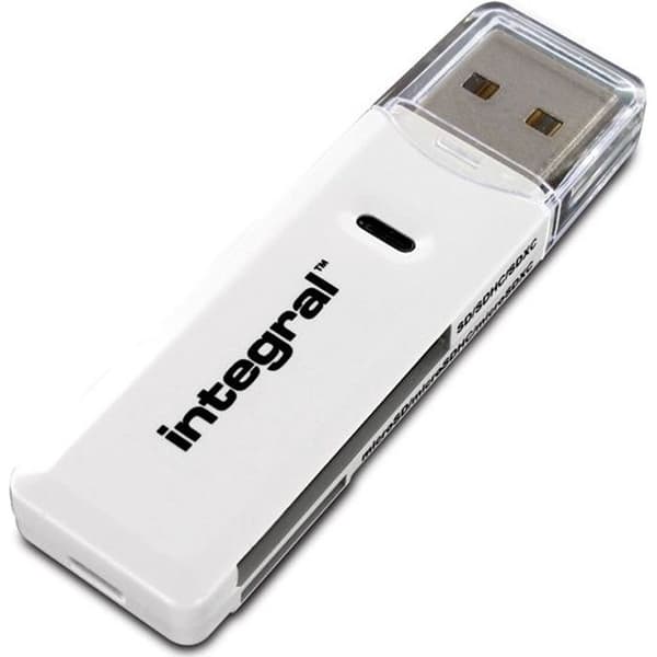 SD/SDHC/SDXC + Micro SDHCUSB minneskortläsare - INTEGRAL - Maximal kapacitet - USB 2.0