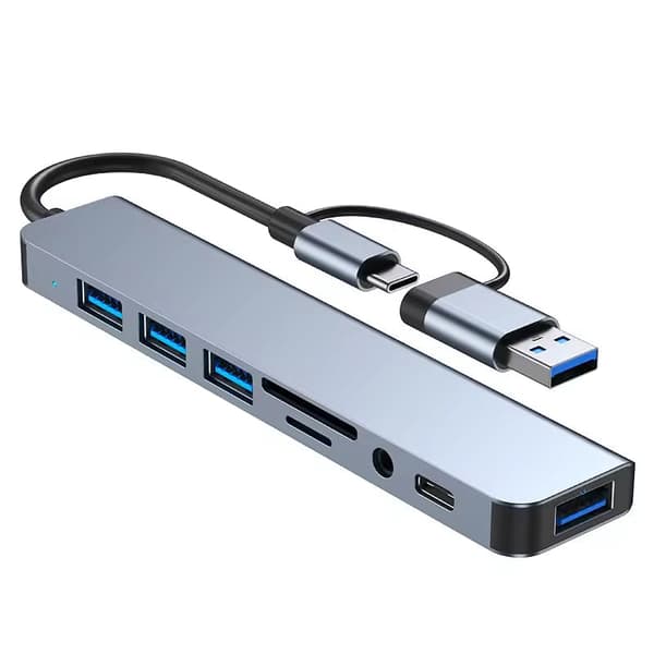 8-i-2 USB-C & USB-A Hub – Kraftfulde og alsidige tilslutningsmuligheder