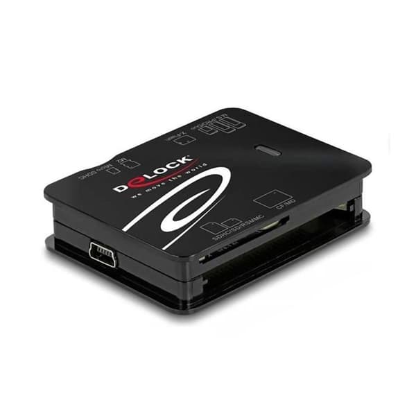Extern minneskortläsare Delock - 91007 - Kartenleser (MMC, SD, xD, microSD, MS Micro, CFast Card) - USB2.0 ()