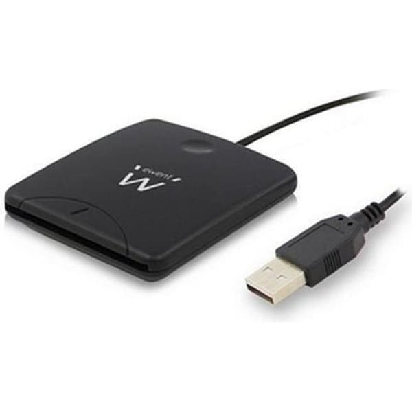 Ewent FLTLCH0025 EW1052 USB 2.0 DNI/SIP-kortläsare Svart