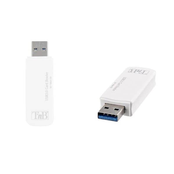 T'nB USB 3.0 SD/Micro SD-kortläsare - Ultrasnabb och kompakt