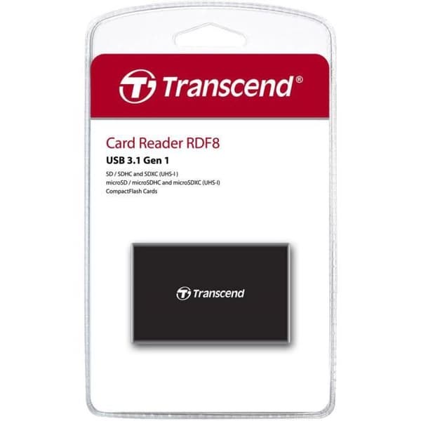 TRANSCEND RDF8K2-kortläsare - USB 3.1 Gen 1