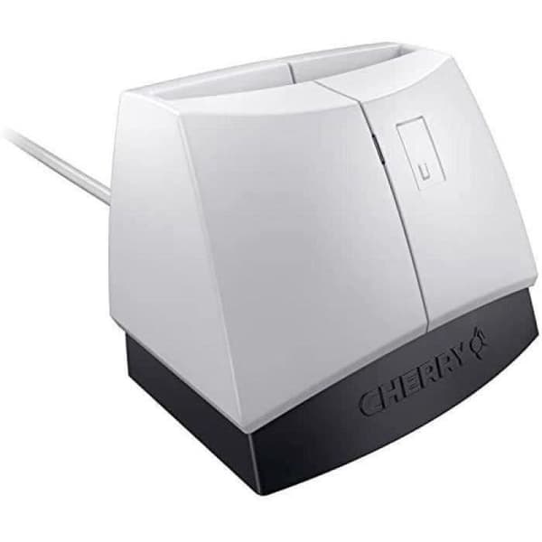 CHERRY SmartTerminal ST-1144 smartkortläsare - USB 2.0 - Svart/Vit