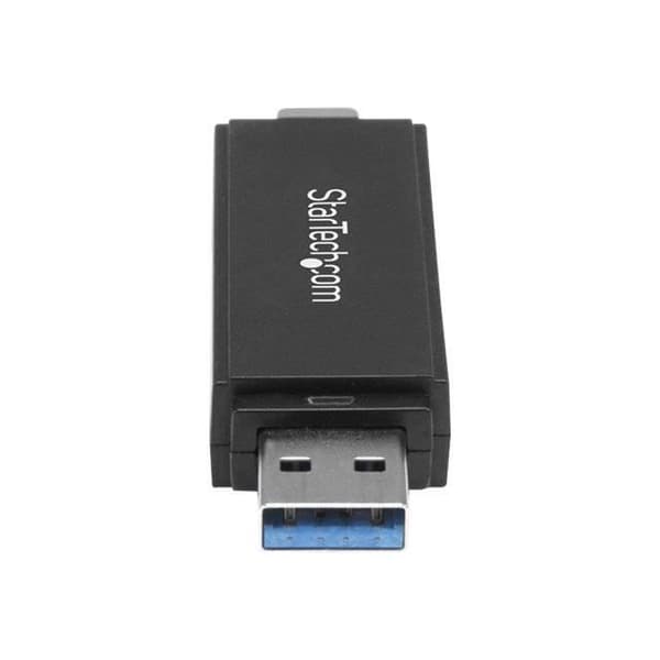 STARTECH microSD SD-kortläsare - USB 3.0 5 Gb/s - USB C USB A - Svart