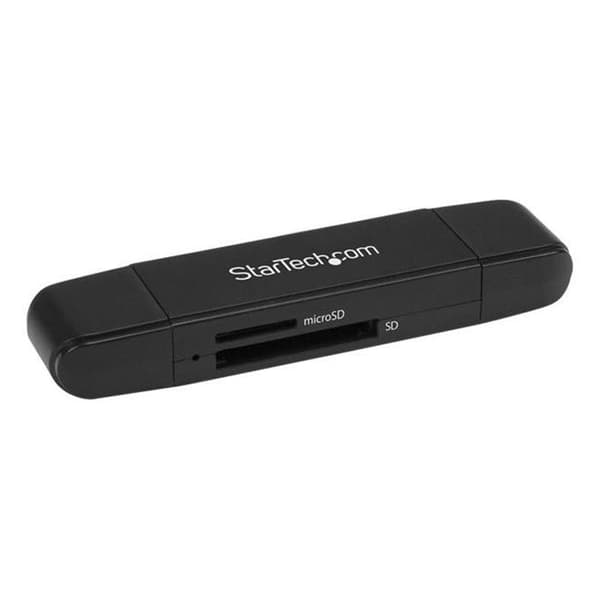 STARTECH microSD SD-kortläsare - USB 3.0 5 Gb/s - USB C USB A - Svart