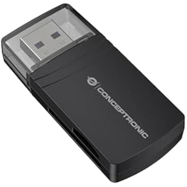 Kortläsare - CONCEPTRONIC - USB-A till Micro SD/TF - Färg Svart - Kompatibel med Micro SD/TF