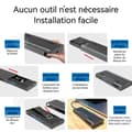 Miniatyrbild 2 av 4: INN Multifunktionell kortläsare nvme pcie m.2 10gbps med rgb-ljus ssd-fodral för tf-kort/sd-kort/usb-minnen/ssd-hårddiskar
