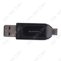 Miniatyrbild 4 av 4: SD-kortläsare USB intern minnesmikroadapter bärbara datorer högpresterande kompakt liten svart port