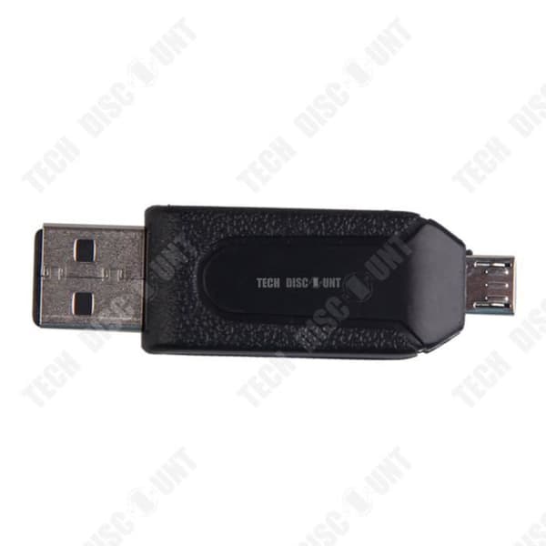 SD-kortläsare USB intern minnesmikroadapter bärbara datorer högpresterande kompakt liten svart port