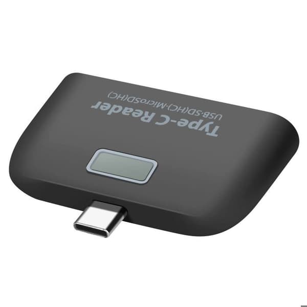 USB-C till USB-adapter - Avizar - Med SD-kortläsare - Svart