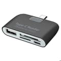 Miniatyrbild 1 av 2: USB-C till USB-adapter - Avizar - Med SD-kortläsare - Svart