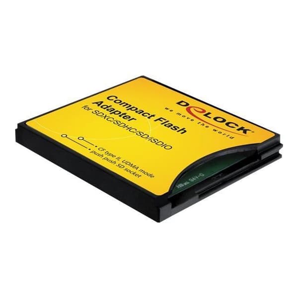 DeLOCK Compact Flash Card Adapter - MMC, SD, SDHC, SDXC - CompactFlash