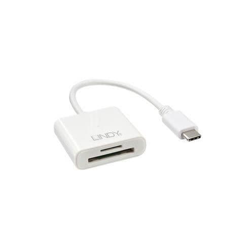 LINDY SD / micro SD-kortläsare - USB 3.1 typ C